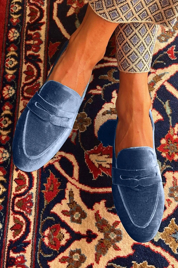 Zeitloser Samt-Loafer