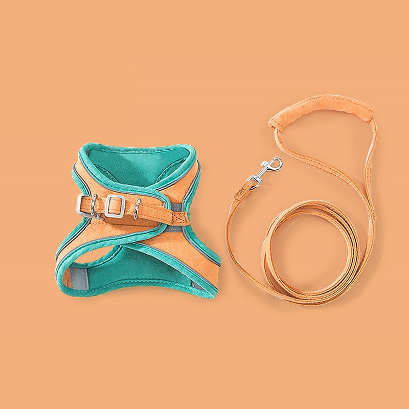 Nylatails Luminous Cat Vest Harness and Leash Set