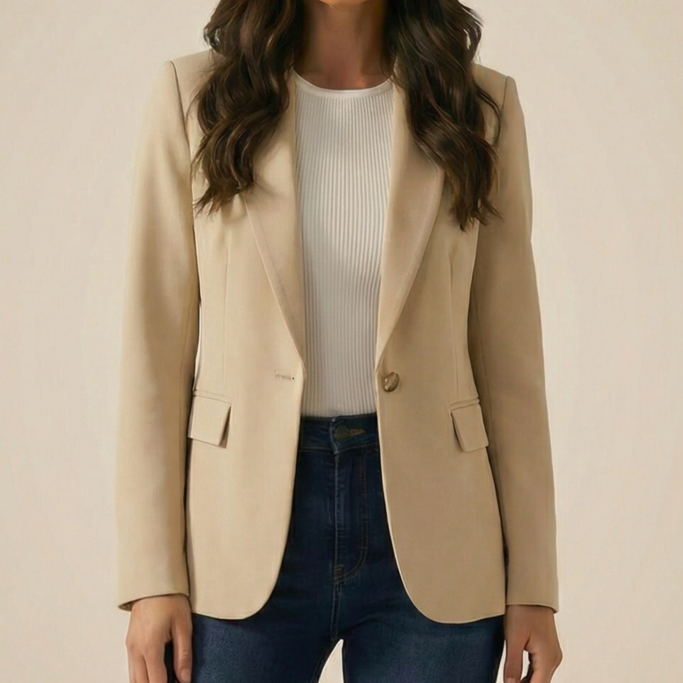ISABELLA RELAXED BLAZER WITH FRONT POCKETS | TIMELESS EVERYDAY TAILORING