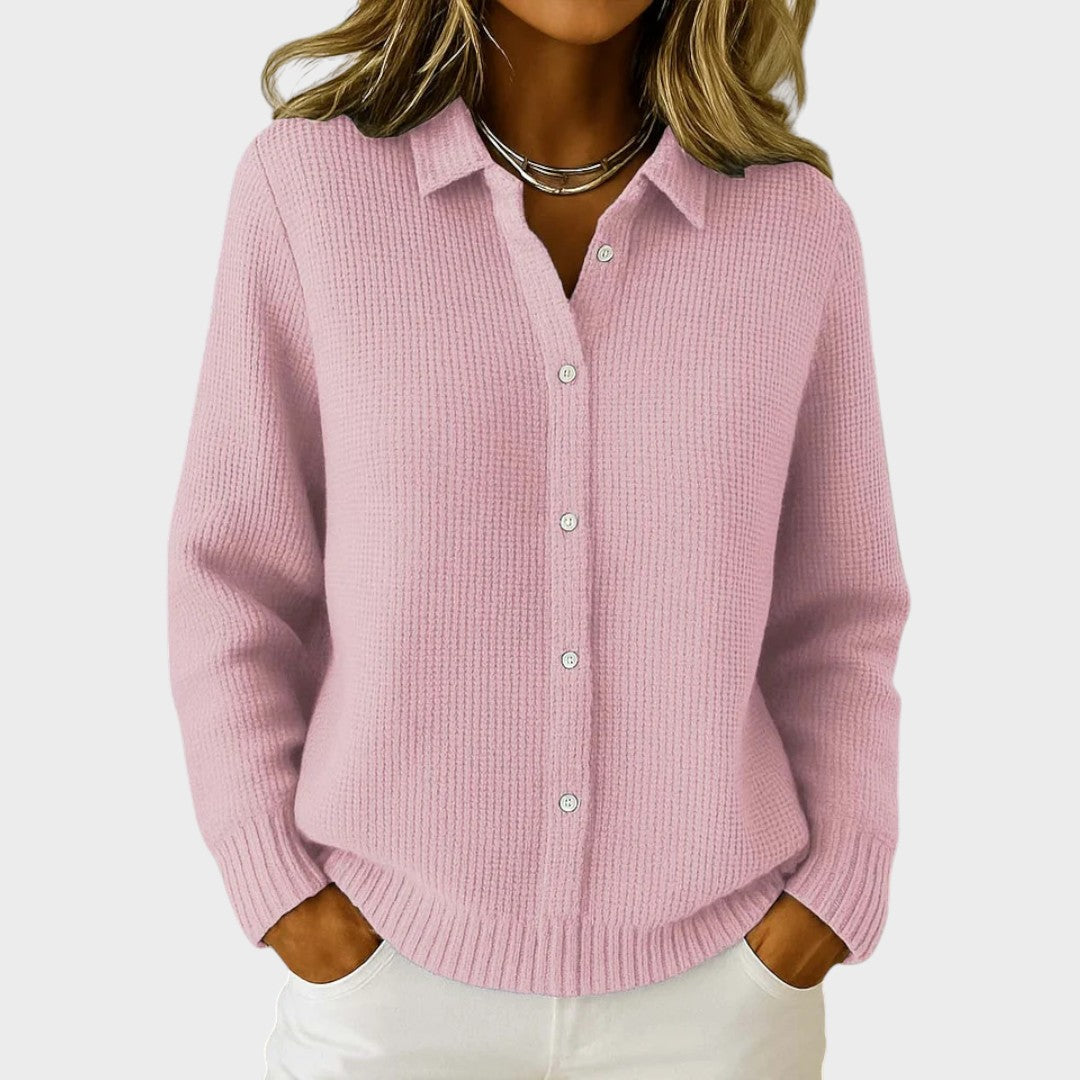 Clara |  Cárdigan Casual de Malla
