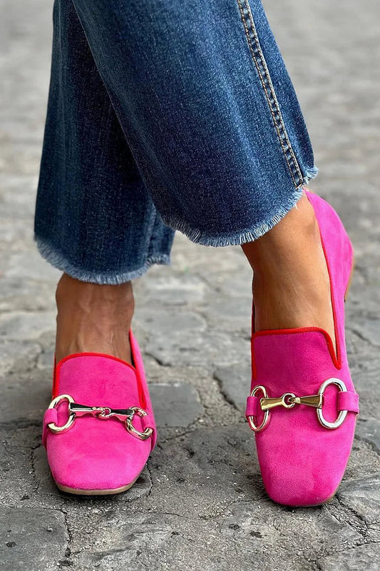 Lien | Fluor-Loafer mit Metallakzent