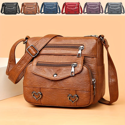 Scout - Multi-Pocket Leather Crossbody Bag