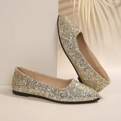Krysten - Elegante Décolleté Con Punta Affusolata e Glitter