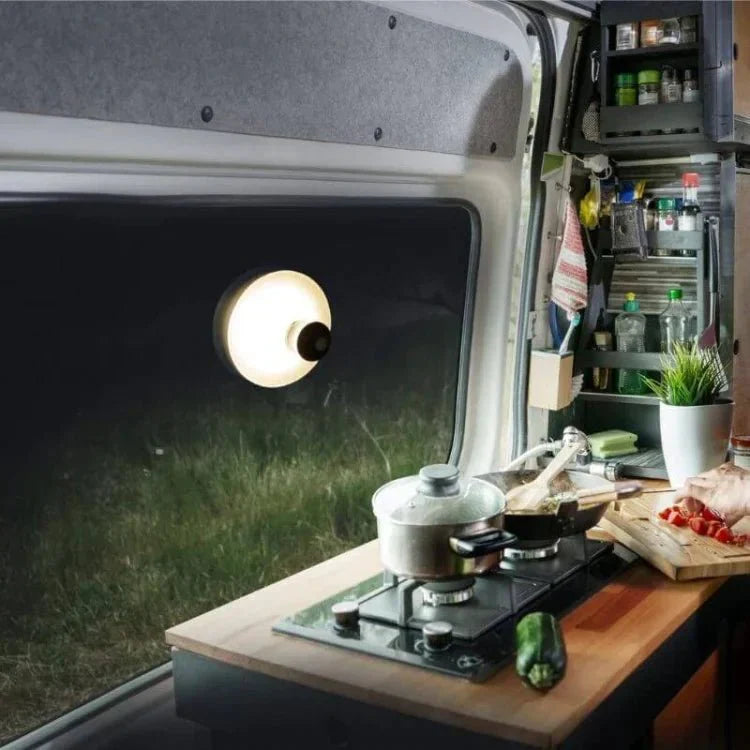 Rechargeable Suction Cup LED Lamp Portable Wireless Light | Touch Dimmable 2500K Warm Light | USB-C Fast Charging | Indoor Outdoor Use