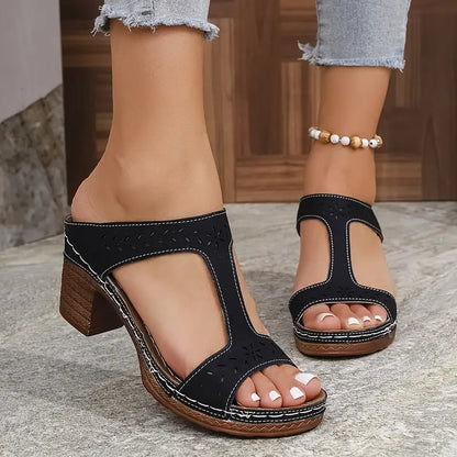 Aeja | Orthopädische Sandalen mit Blockabsatz