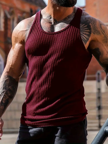 Men’s Casual Breathable Tank Top – Lightweight Comfortable Stylish Everyday Summer Vest