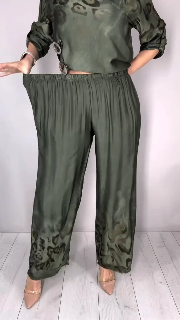 Sudha | Stilvolles Kombi-Set mit lockerem Oberteil und weiter Hose