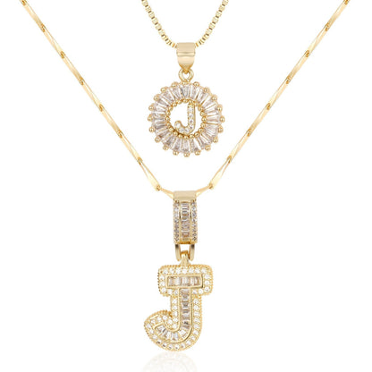 GemLetter Ketting - Initiaal Hanger met Luxe Glans