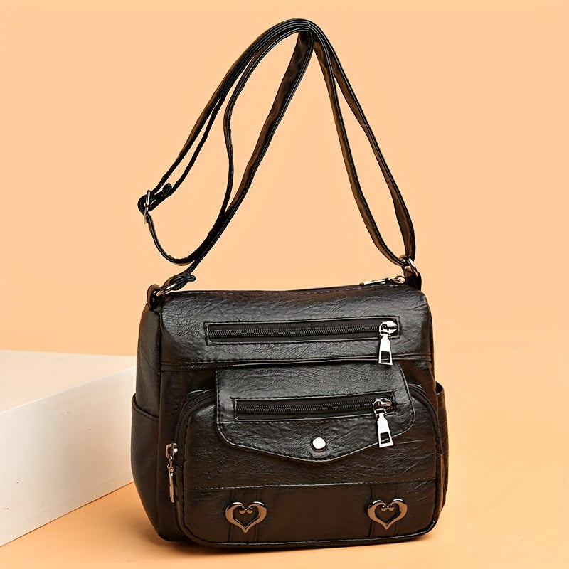 Scout - Multi-Pocket Leather Crossbody Bag