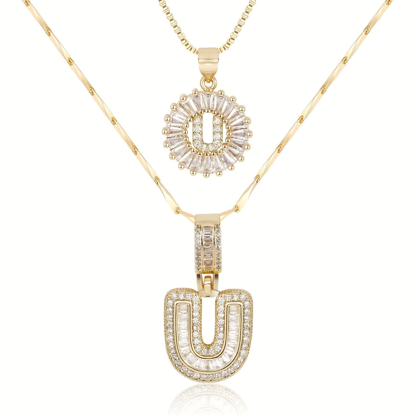 GemLetter Ketting - Initiaal Hanger met Luxe Glans