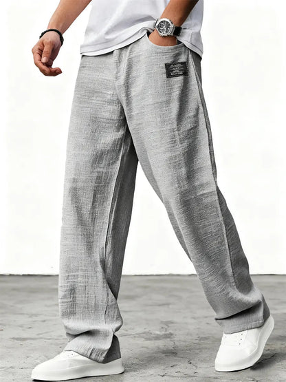 Lushan | Linen Wide Leg Trousers