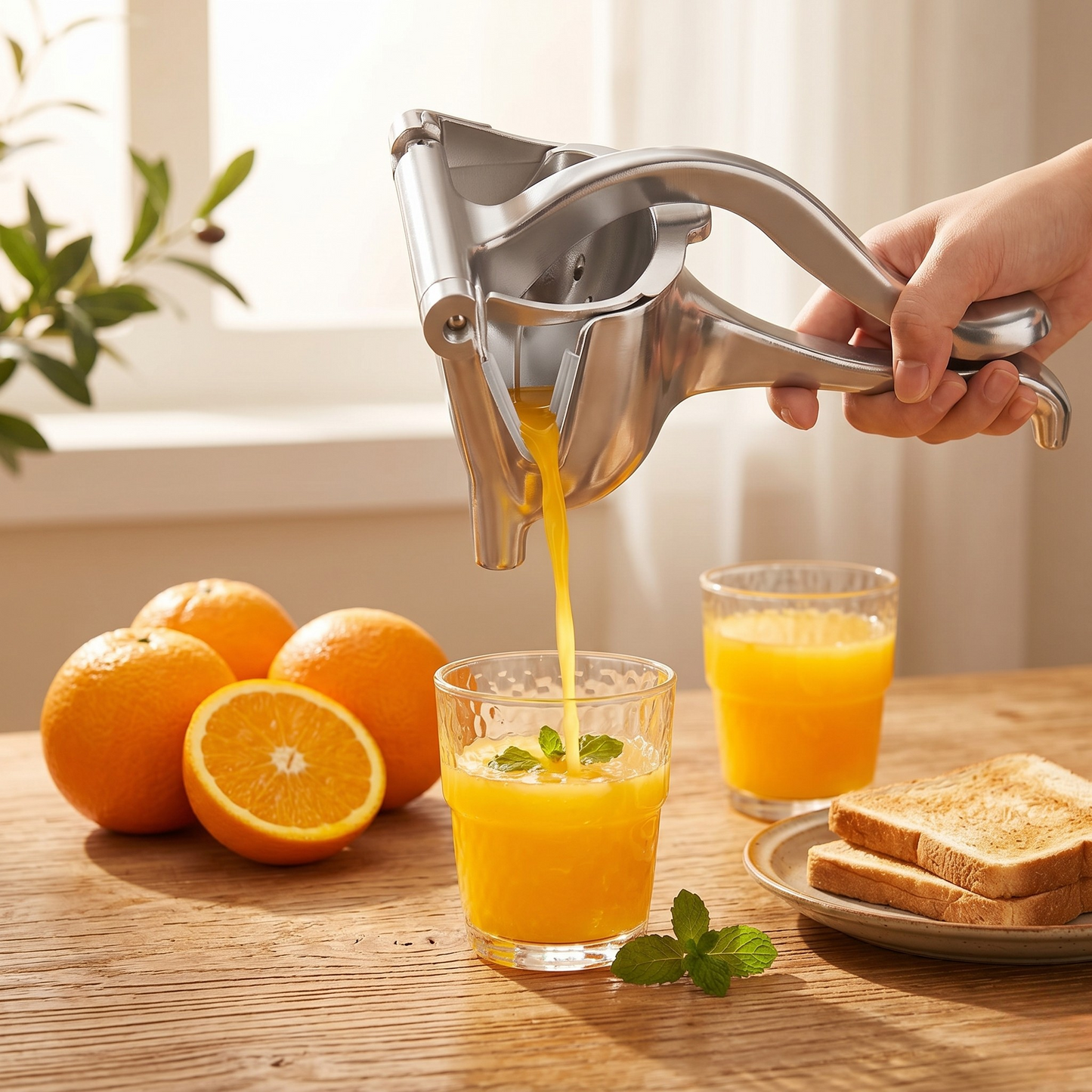 PureAura Stainless Steel Citrus Press