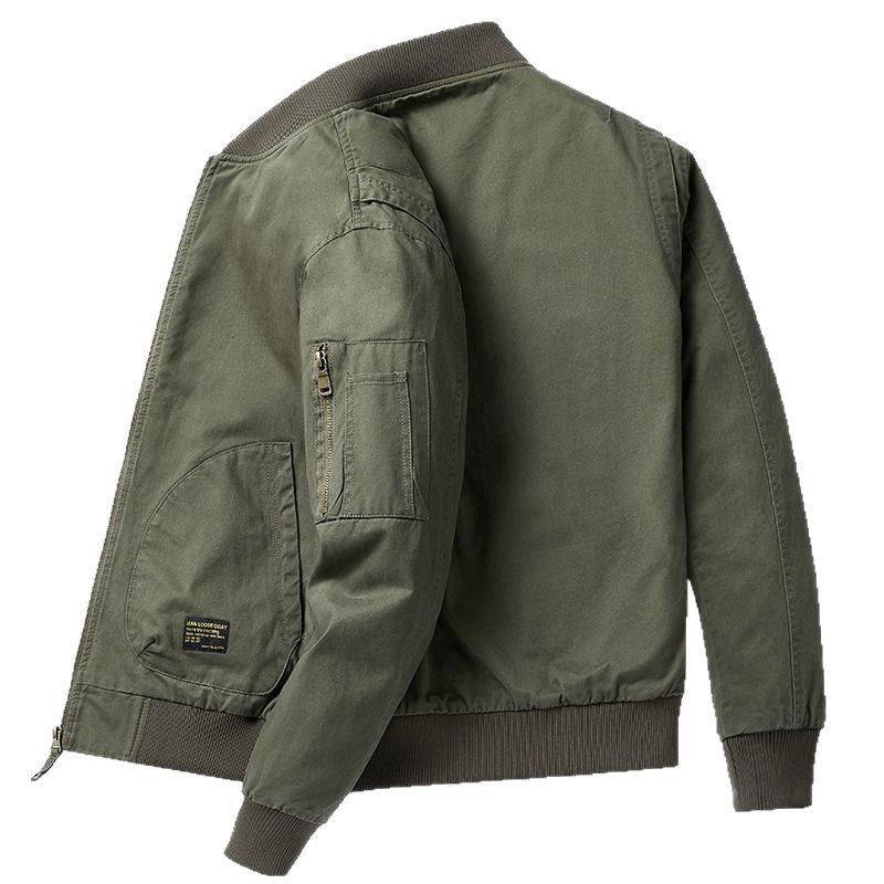Giubbotto bomber casual premium da uomo – Vestibilità rilassata con collo alto