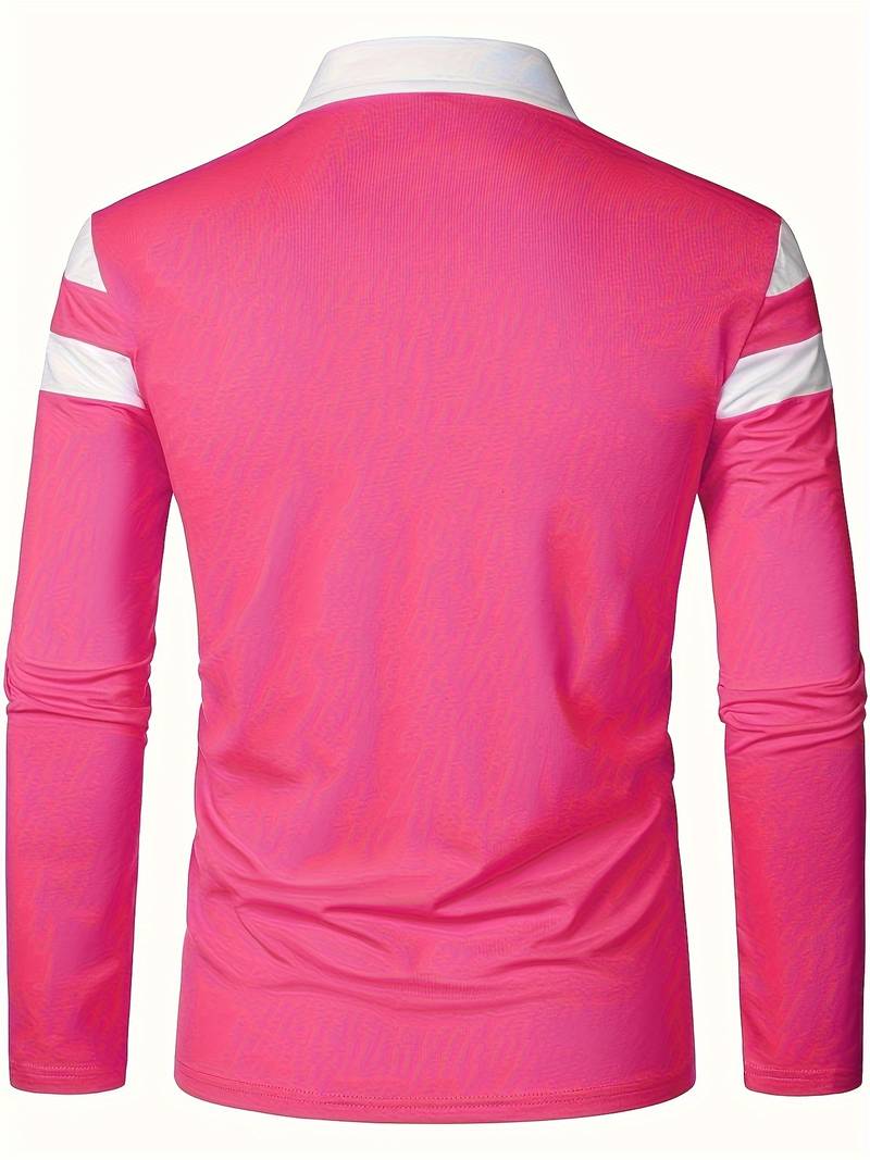 Harrison – Long-Sleeved Polo Shirt with Zipper | Men's Stylish Casual Polo Shirt
