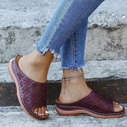 Women's Orthopedic Flat Cushioned Sandals for Walking