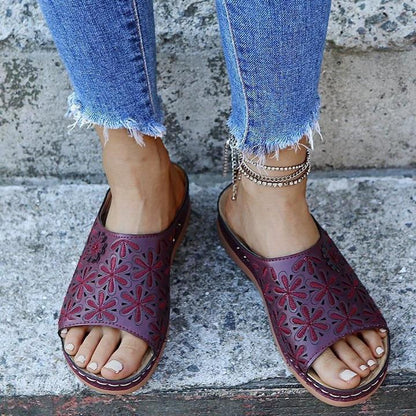 Women's Orthopedic Flat Cushioned Sandals for Walking