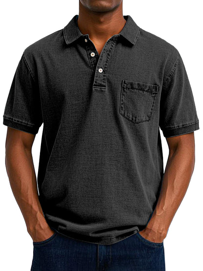 Virello Paris  | Chemise Polo Vintage Décontractée pour Homme