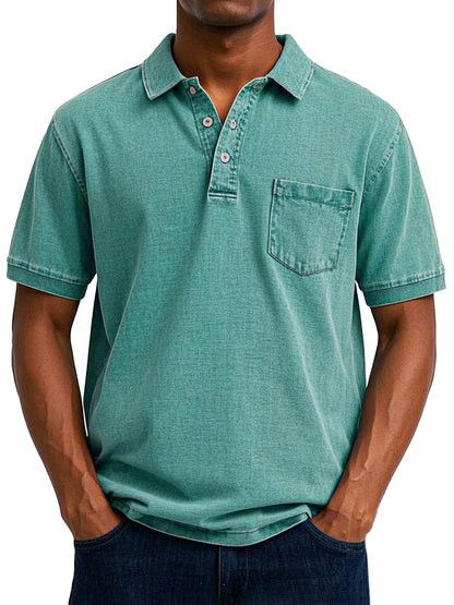 Virello Paris  | Chemise Polo Vintage Décontractée pour Homme