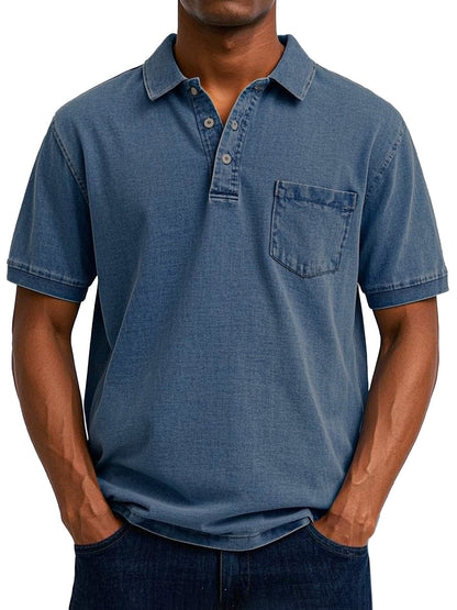 Virello Paris  | Chemise Polo Vintage Décontractée pour Homme