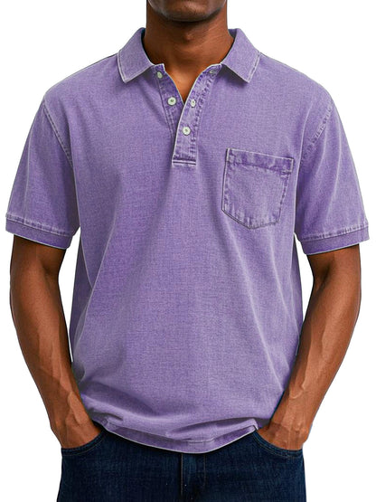 Virello Paris  | Chemise Polo Vintage Décontractée pour Homme