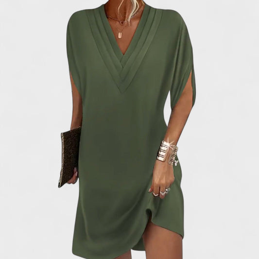 Helena - Vestido elegante con mangas abiertas