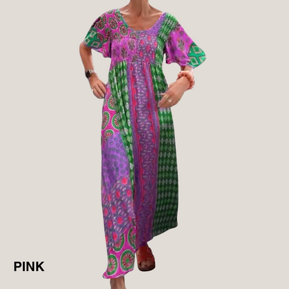 Elegant Paisley Midi Dress