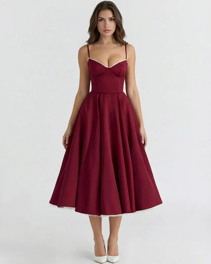 The Satin Midi Dress