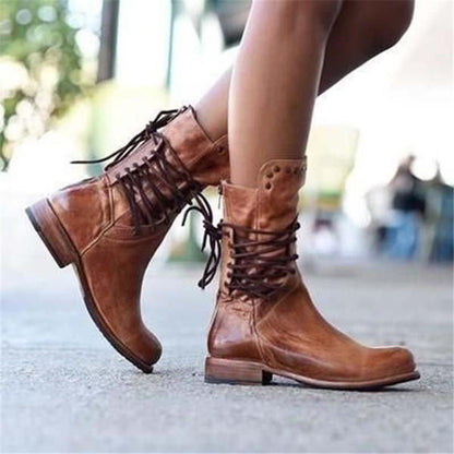 Daphne Bottes en Cuir – Modèle Intemporel avec Confort Durable & Élégance Polyvalente