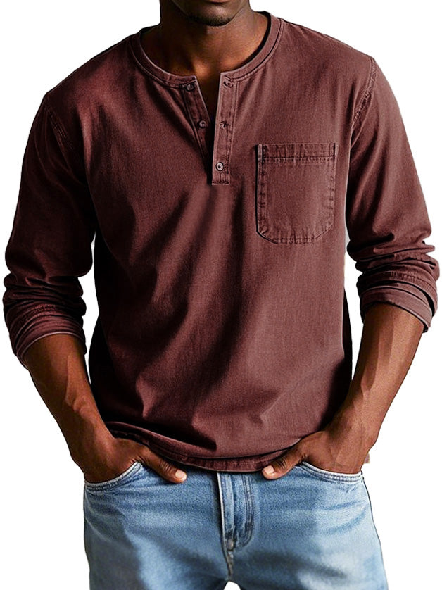 Thomas | Effortless Casual Henley T-Shirt
