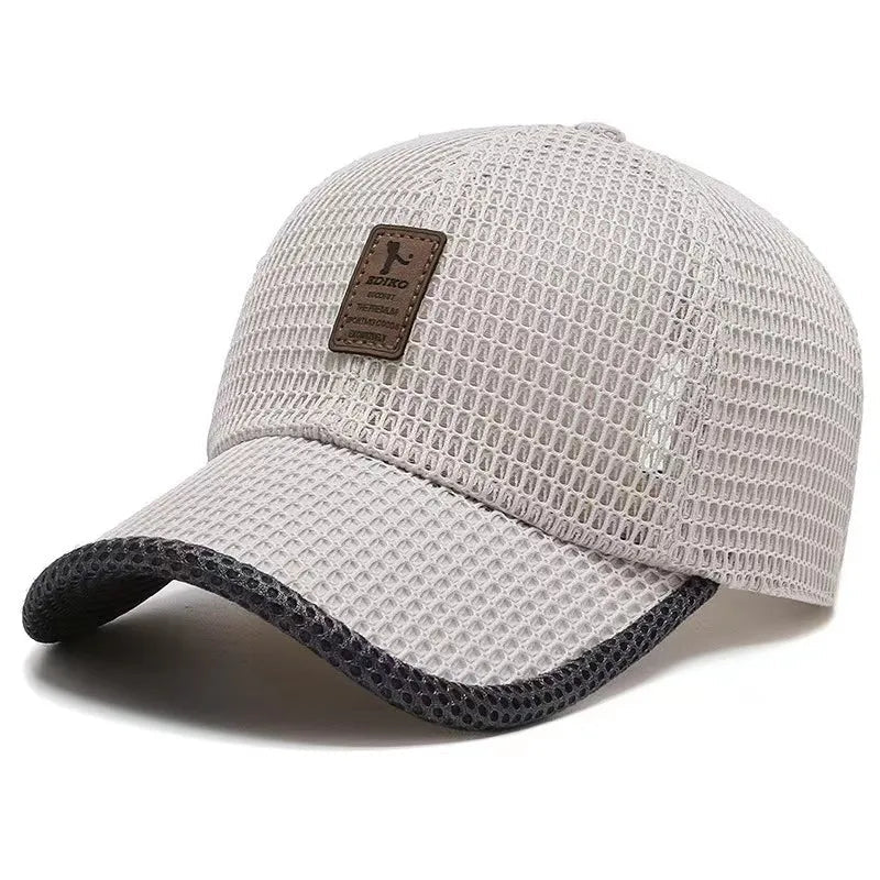 Casquette homme en maille respirante légère