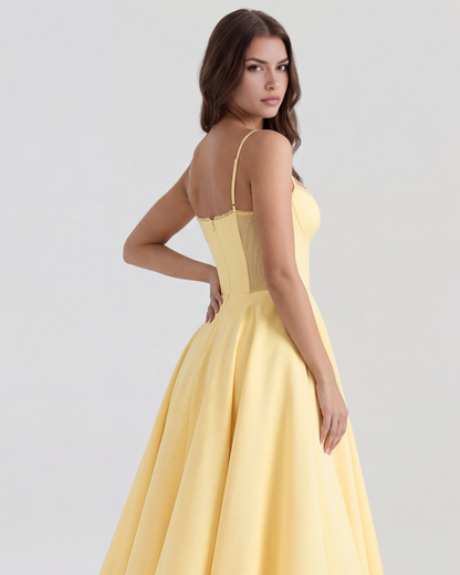 Belle - Robe midi avec couches de tulle et poches secrètes