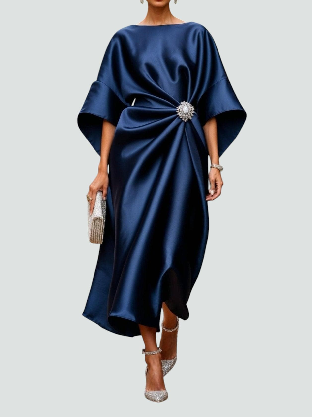 Ophélia™ | Robe fluide à drapé élégant au charme sophistiqué