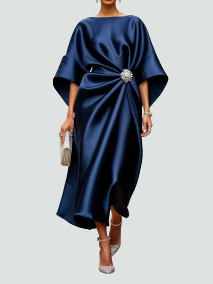 Ophélia™ | Robe fluide à drapé élégant au charme sophistiqué