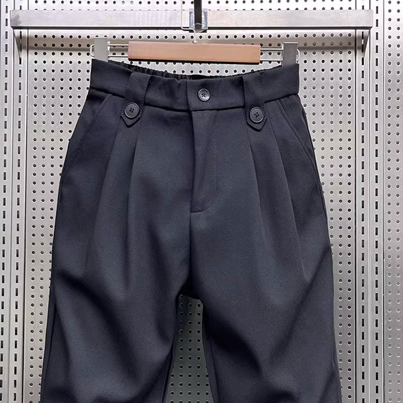 Wynter | Zwarte geplooide harembroek voor heren, joggingbroek met relaxte pasvorm