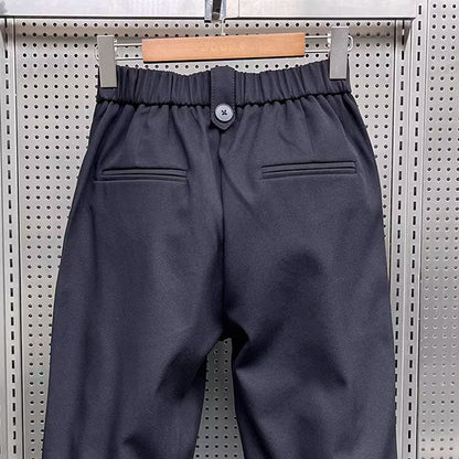Wynter | Zwarte geplooide harembroek voor heren, joggingbroek met relaxte pasvorm