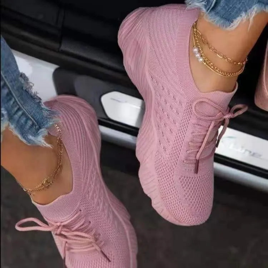 Lélegző női chunky sneaker fűzős – Saphira