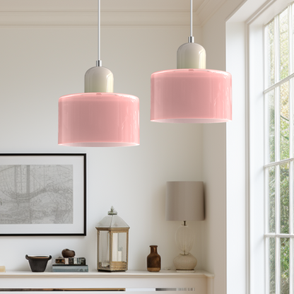 Bauhaus Kugelglas-Pendelleuchte | Zeitloses Design | Glas & Metall | E27 Fassung