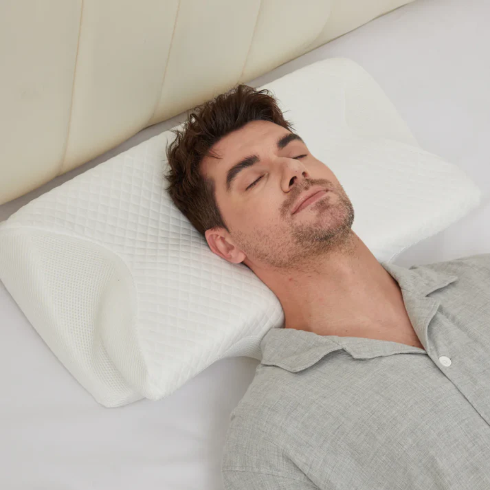 Norvo | Kussen voor slaapapneu & snurkenverlichting – Ergonomisch traagschuim anti-snurk kussen voor betere ademhaling & diepe slaapondersteuning