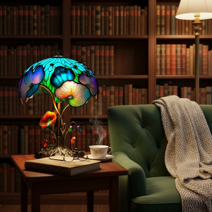 Lampe florale champignon style bohème chic