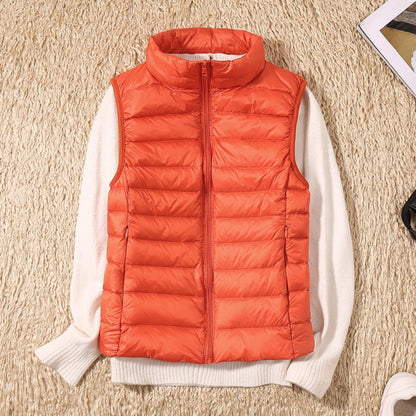 Natasha – Elegant vest met rits aan de voorkant en veilige zakken