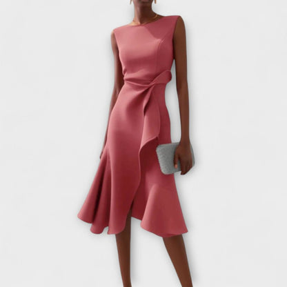 Zoé - Robe midi asymétrique