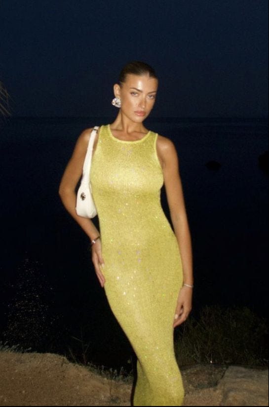 Bluebell - Sleeveless Sequin Maxi Holiday Dress