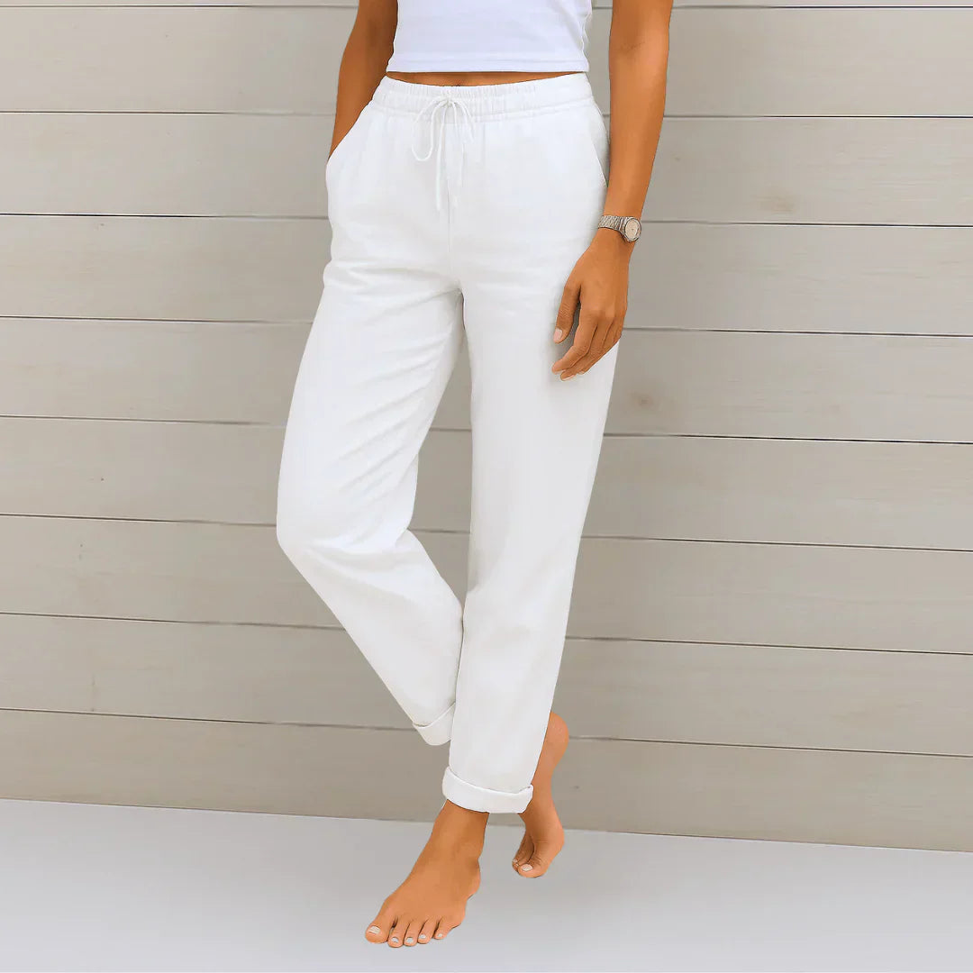 Solène - Pantalon en Lin Léger pour Femme