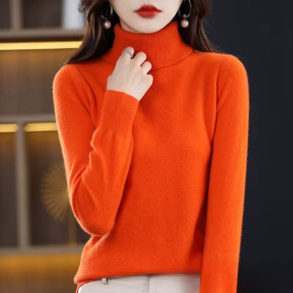 Kiara - Long sleeve sweater with turtleneck