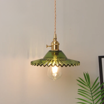 Virelian - Nordic Glas Hanglamp Met Koper