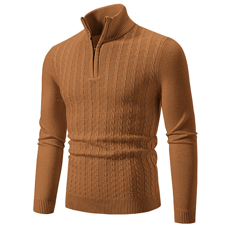Fabrizio – Stilvoller Zopfmuster Strickpullover Für Herren