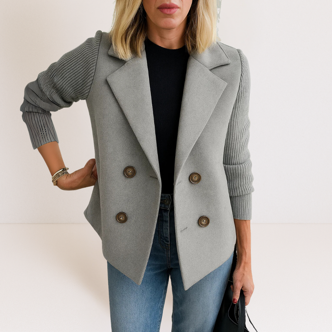 Celeste™ Knit Sleeve Blazer | Effortless Elegance & Everyday Sophistication