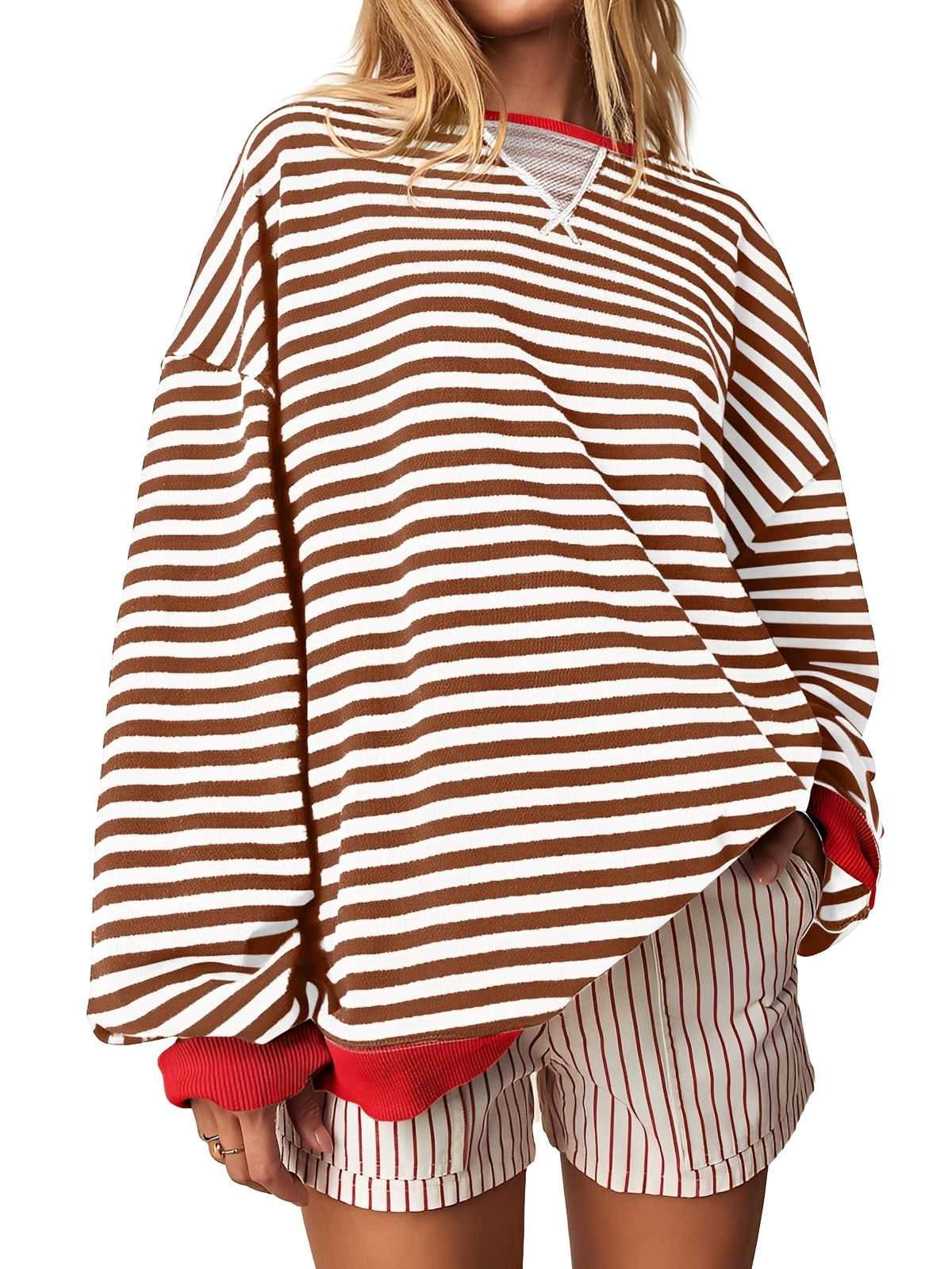Judelle – Women’s Elegant Striped Jumper