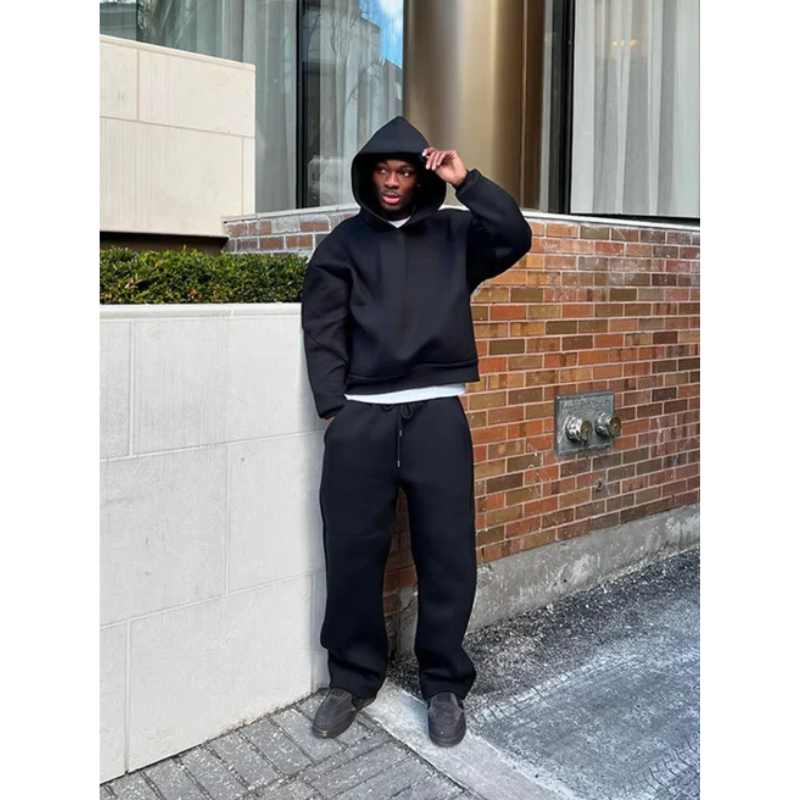 Maverick | Men Minimal Hooded sweater set