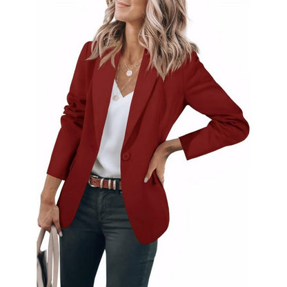 Ava – Blazer élégant sur mesure à manches longues et fermeture à un seul bouton